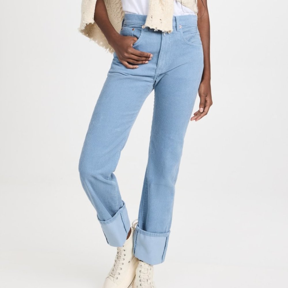 Anthropologie Denimist Sky Blue Corduroy Sophie Pants-